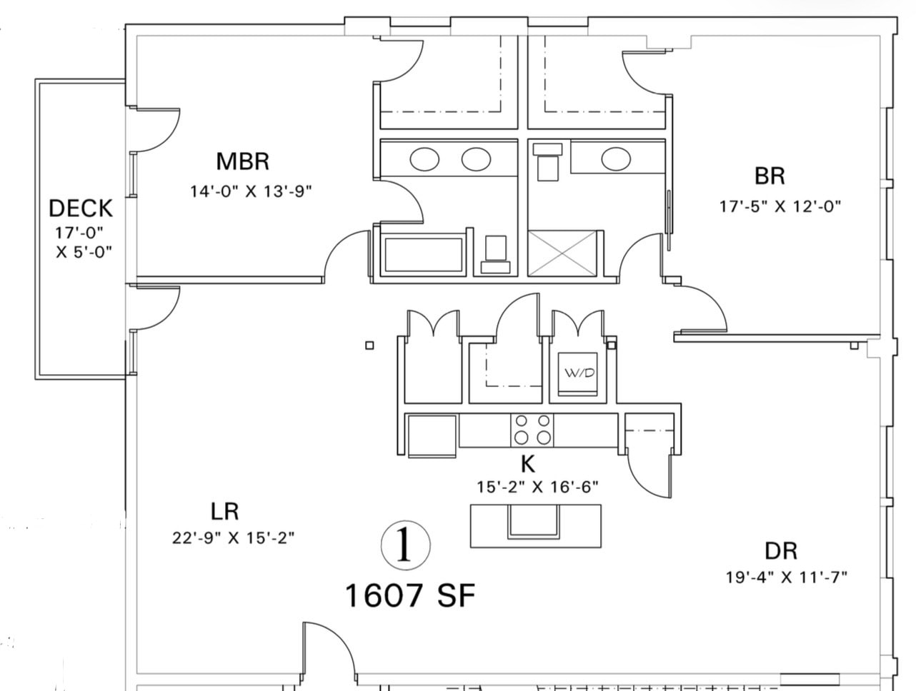 Unit 1 floor plan